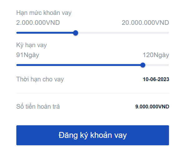 khoản vay của h5 ucash